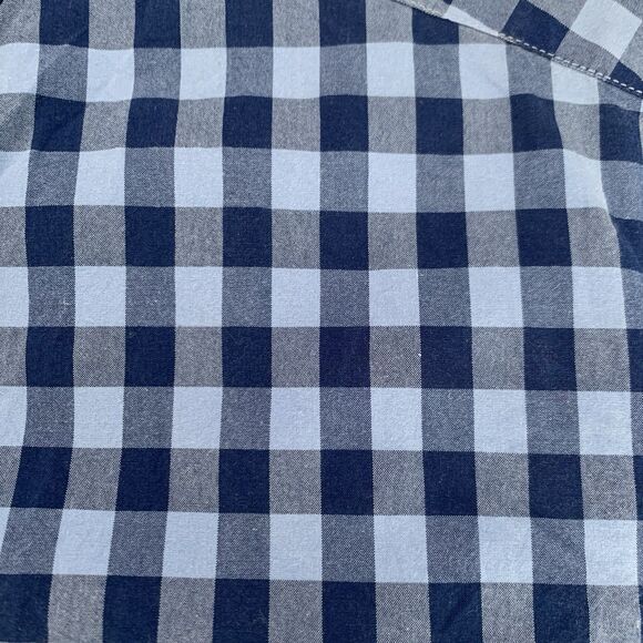 J Crew Shirt Men XL Blue Plaid Check Button Down 100% Cotton Slim Preppy Career - Picture 4 of 7